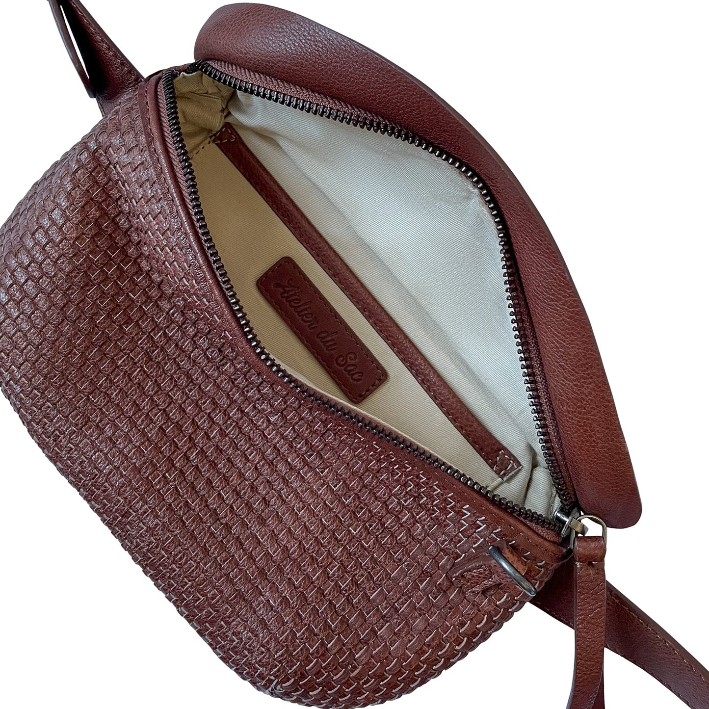 Emily Leather Bum Bag in Brown